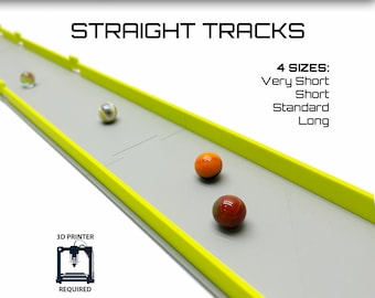 Pista in marmo stampabile in 3D - Sezioni di pista dritte