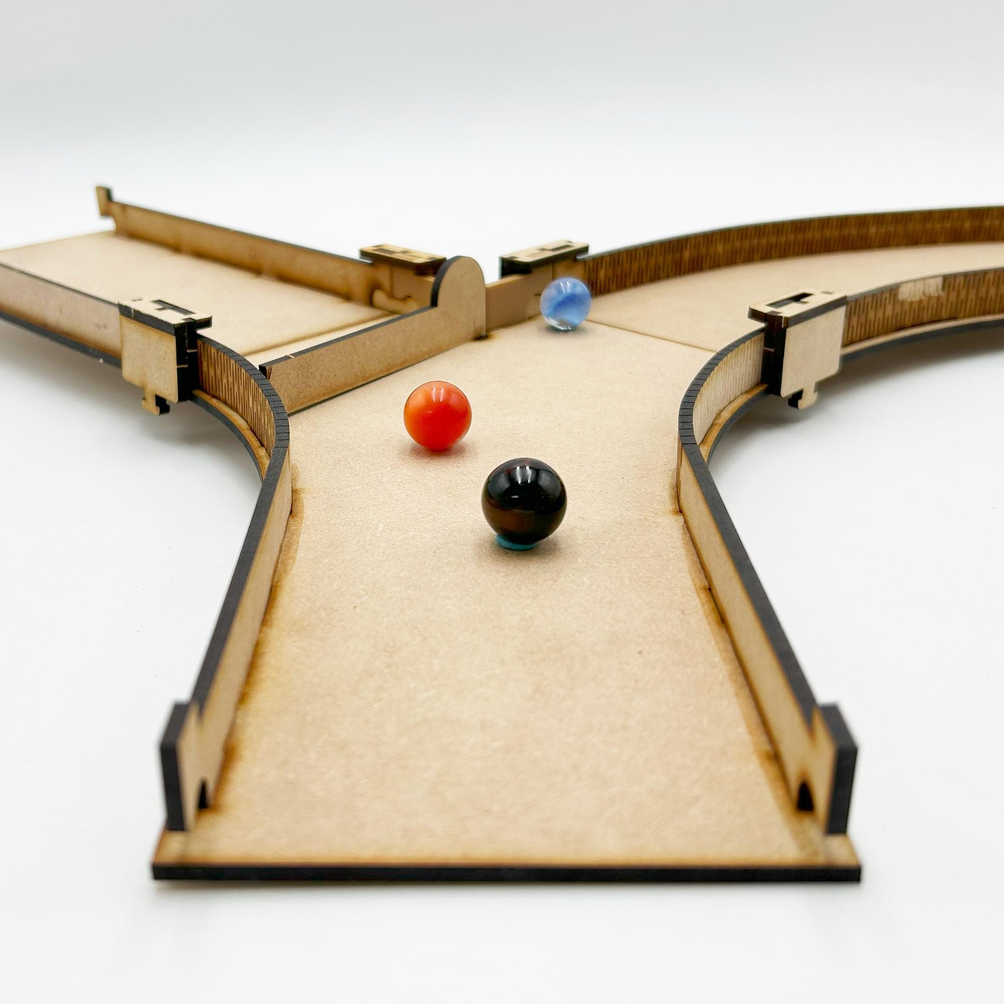 NEW! Y - TRACK With Gate, Track Splitter, Marble Race Track Kit, A ...
