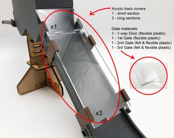 Materialien für Track Riser & Geschwindigkeitsregler - Ein modulares Marmor-Rennbahnspielzeug