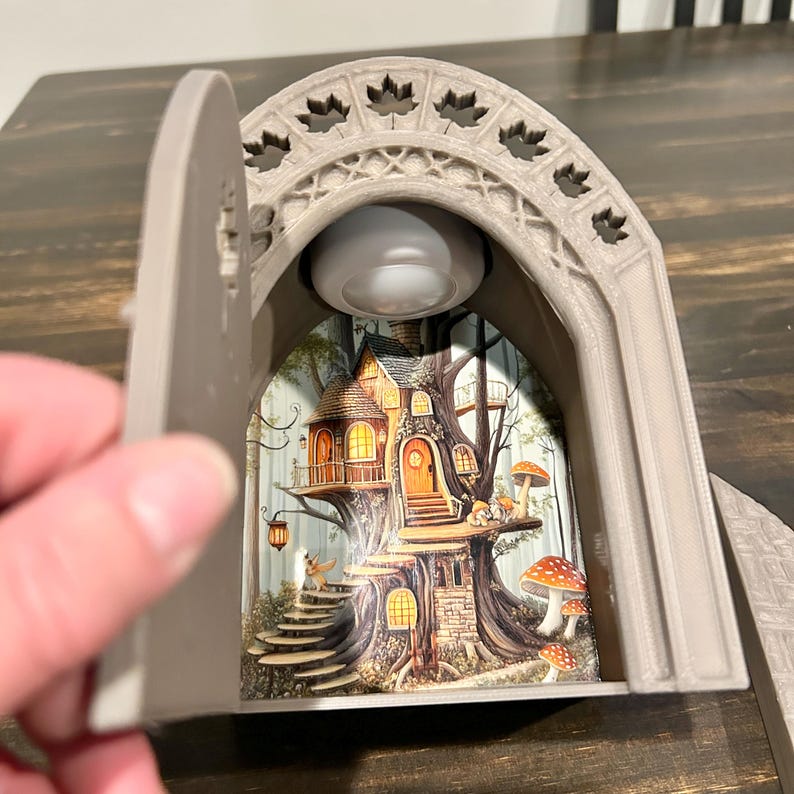 Whimsical Fairy Door: 3D Printed Miniature Gnome House Decor - Etsy