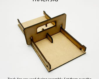 TRACK JIGS used to assemble the track: Marble Racetrack Kit, Stem Toy, Marble Racing