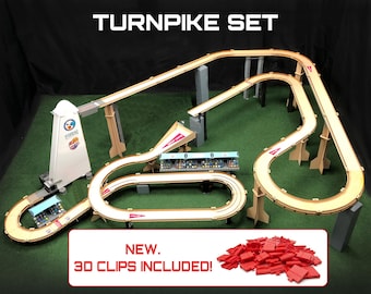 MARBLE RACETRACK, "Turnpike Board Track Kit", A Modular Marble Racetrack Toy, Marble Racing, STEM Toy