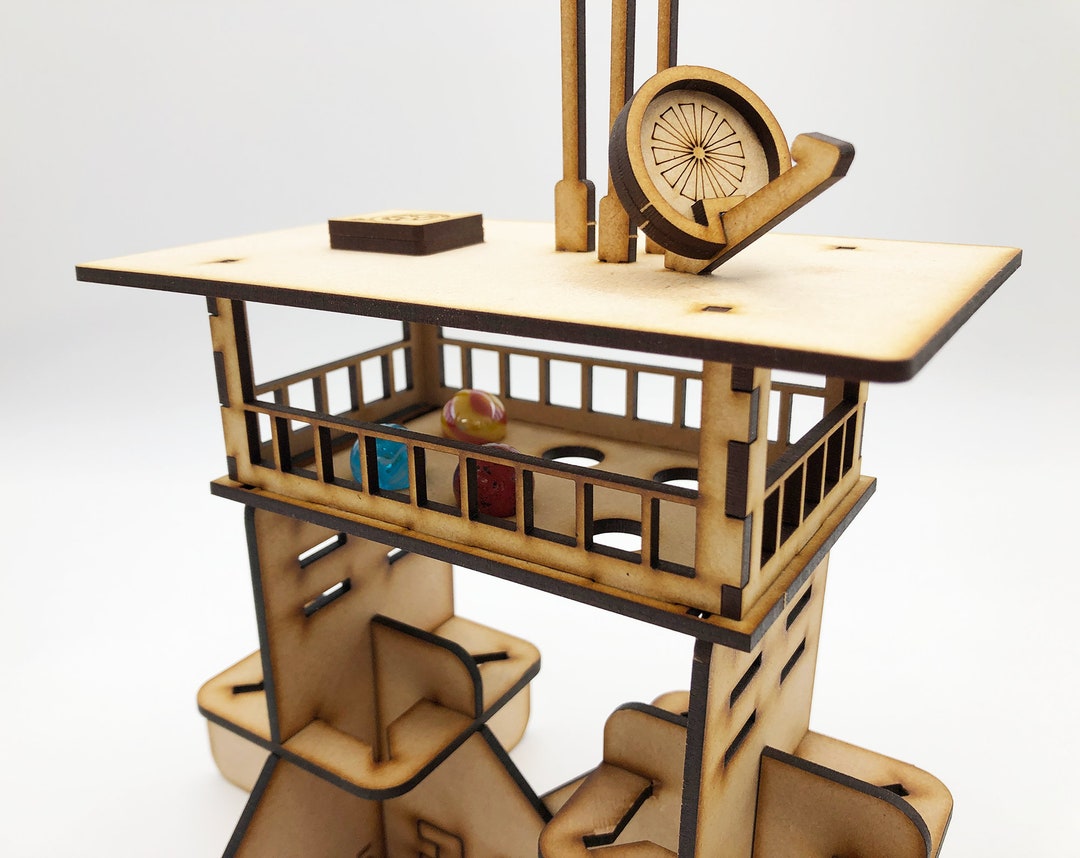 ANNOUNCERS BOOTH, Marble Race Track Kit, A DIY Modular Marble Racetrack