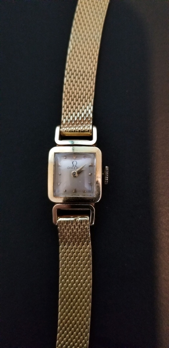 18k gold omega watch vintage manual - image 1