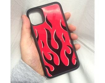 Flames Iphone 11 Pro Max Case Red Wildflower Cases Monsoonempress Com