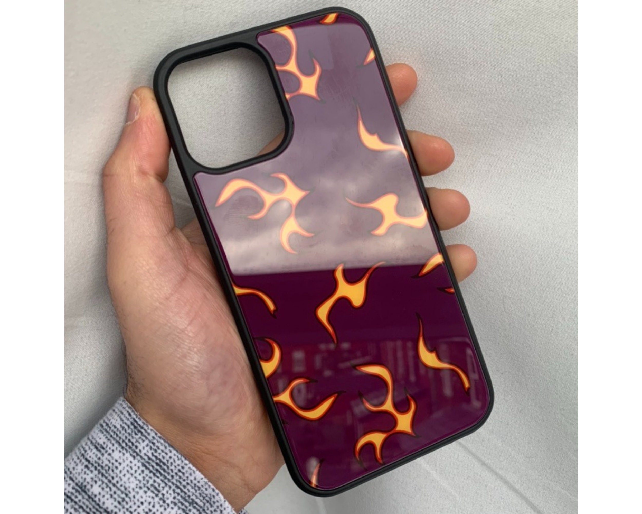 Flames Fire Print Case para iPhone 12 11 Pro Max XR XS 6 7 8 Etsy