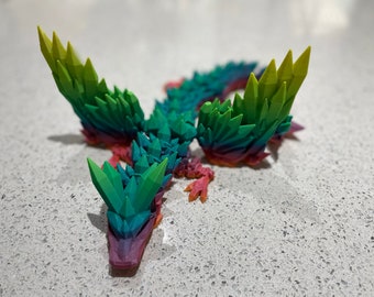 3D Printed Crystal Dragon | Articulated