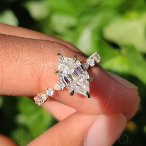 1.5 CT Dutch Marquise Cut Moissanite Engagement Ring, 14K Solid Gold Ring, Pave Setting Ring, Wedding Ring, Anniversary Gift, Ring For Women