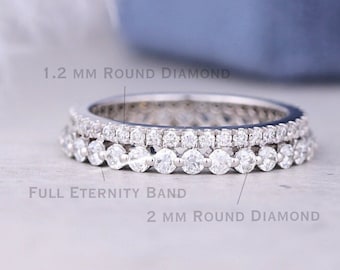 Simulated (ブルーサファイアエタニティ重ね付けウェディングリング14?Kホワイトゴールドオーバースターリングシルバー1? 並行輸入品 Handmade Rose Gold Opal Wedding Band: Diamond Sterling Silver