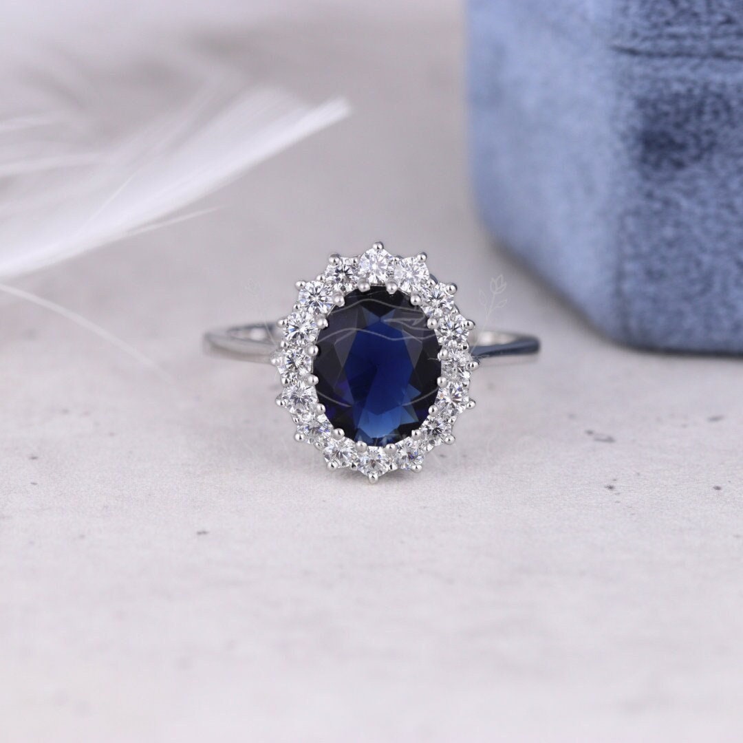 Kate Middleton / Princess Diana Inspired Engagement Ring - 10K Yellow Gold, 1 1/4 CT Diamond & Ruby, Size 5 - View #4