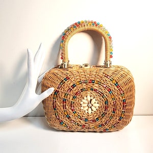 Koret rattan circle shoulder bag on sale