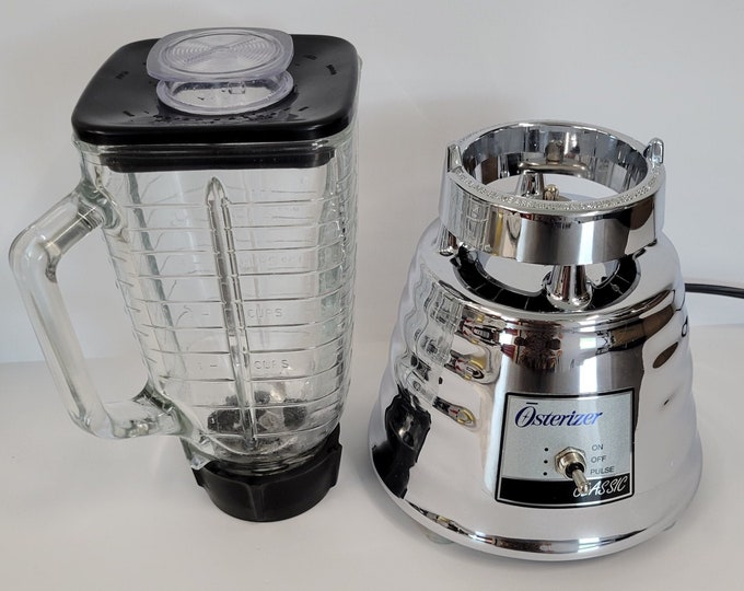 Vintage Osterizer Classic Chrome Beehive Blender 5000 08A, on off Pulse