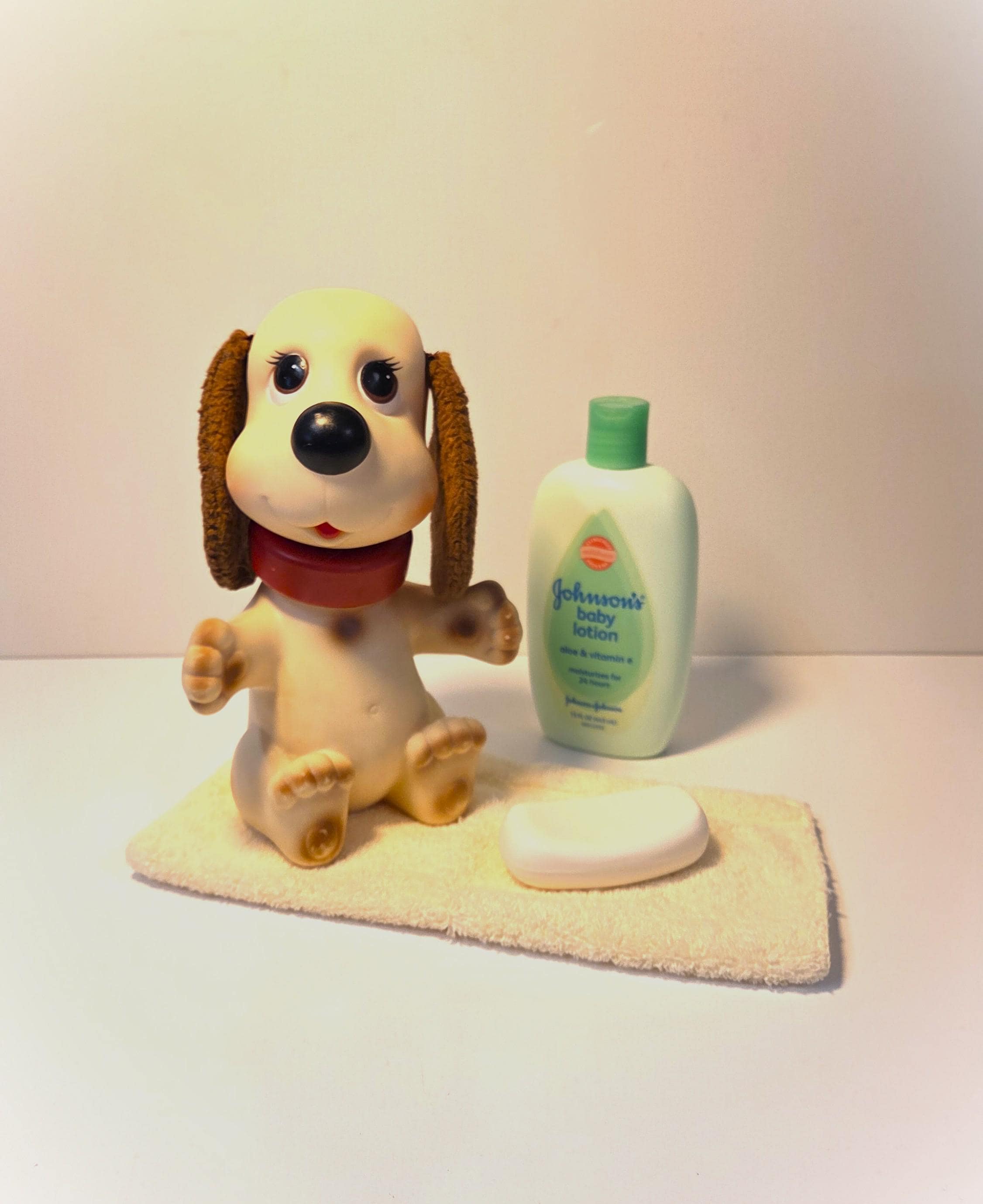 Vintage 1982 IDEAL Rub-a-dub Doggie #H-386 Plastic Puppy Bath Toy