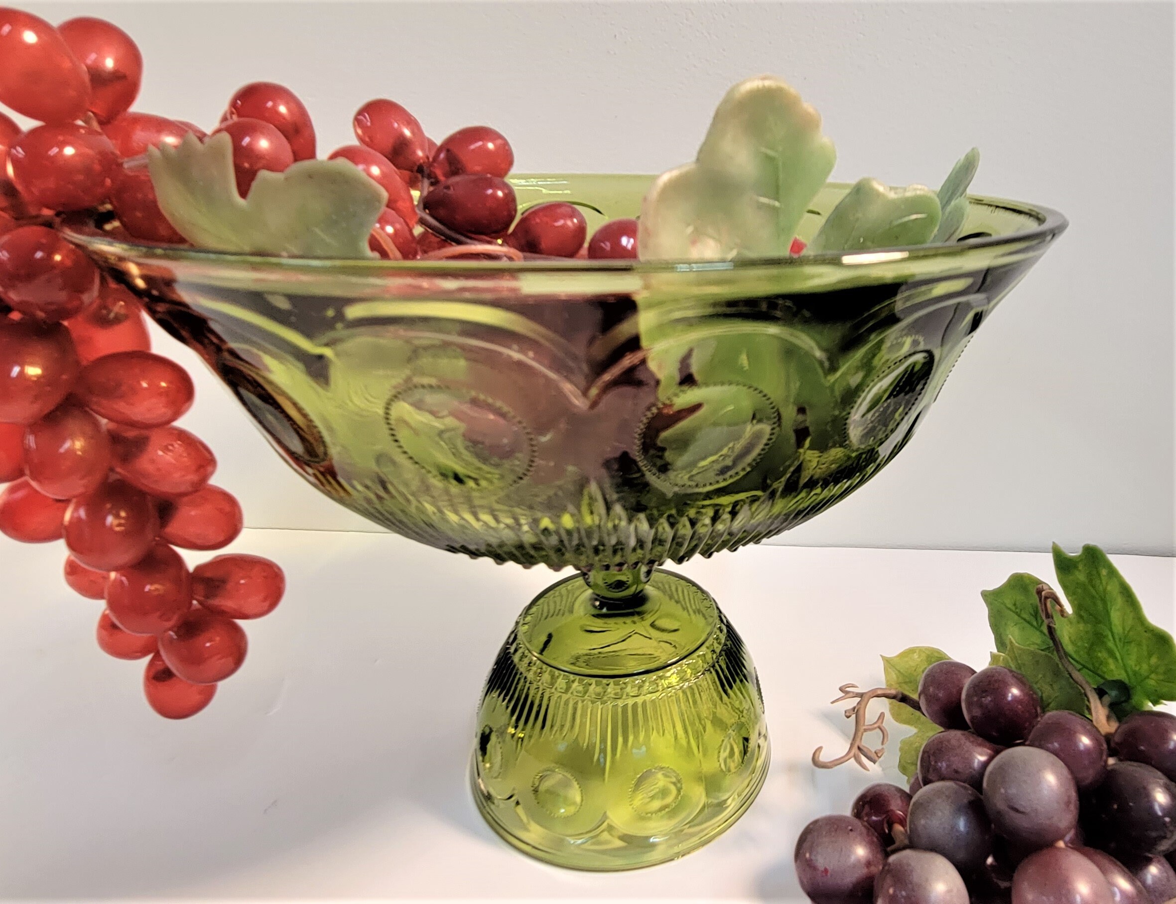Pedestal Fruit Bowl by Bartlett Collins Manhattan Pattern Etsy