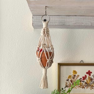 Tiny Boho Macrame Planter Hanger