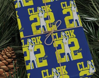 Clark 22 Wrapping Paper basketball, caitlin, women's basketball,from the logo,  clark 22, basketball fan gift, christmas gift