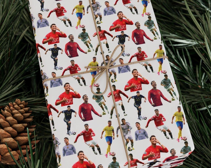 Ronaldo CR7 Soccer Wrapping Paper: Madrid Fan Gift