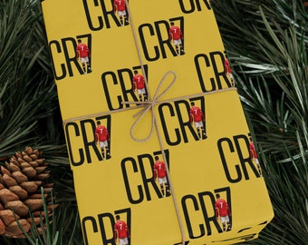 Cristiano Ronaldo CR7 Wrapping Paper: Soccer Fan Gift