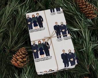 Severence Wrapping paper, Lumon Wrapping paper, team Macrodata Refinement gift, TV Show Inspired gift, Unisex TV Series Lover, Wrap paper