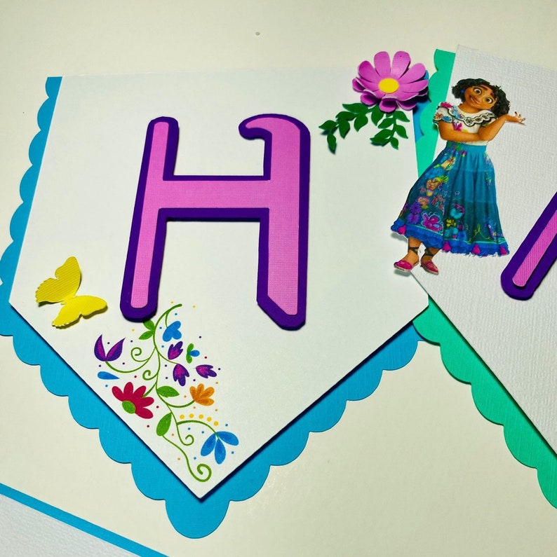 Encanto Birthday Banner 3D Encanto Party Decorations Encanto Etsy