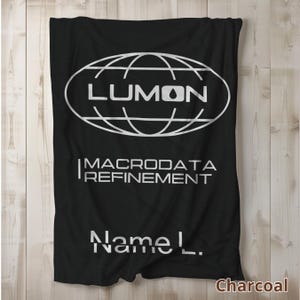 Lumon Macrodata Refinement Severance custom blanket, Lumon custom plush blanket, Macrodata Refienement personalized custom name blanket