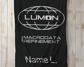 Lumon Macrodata Refinement Blanket: Severance Inspired Personalized Plush