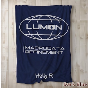 Lumon Macrodata Refinement Severance names Innie Outie blanket, Lumon custom plush blanket, Macrodata Refienement custom name blanket