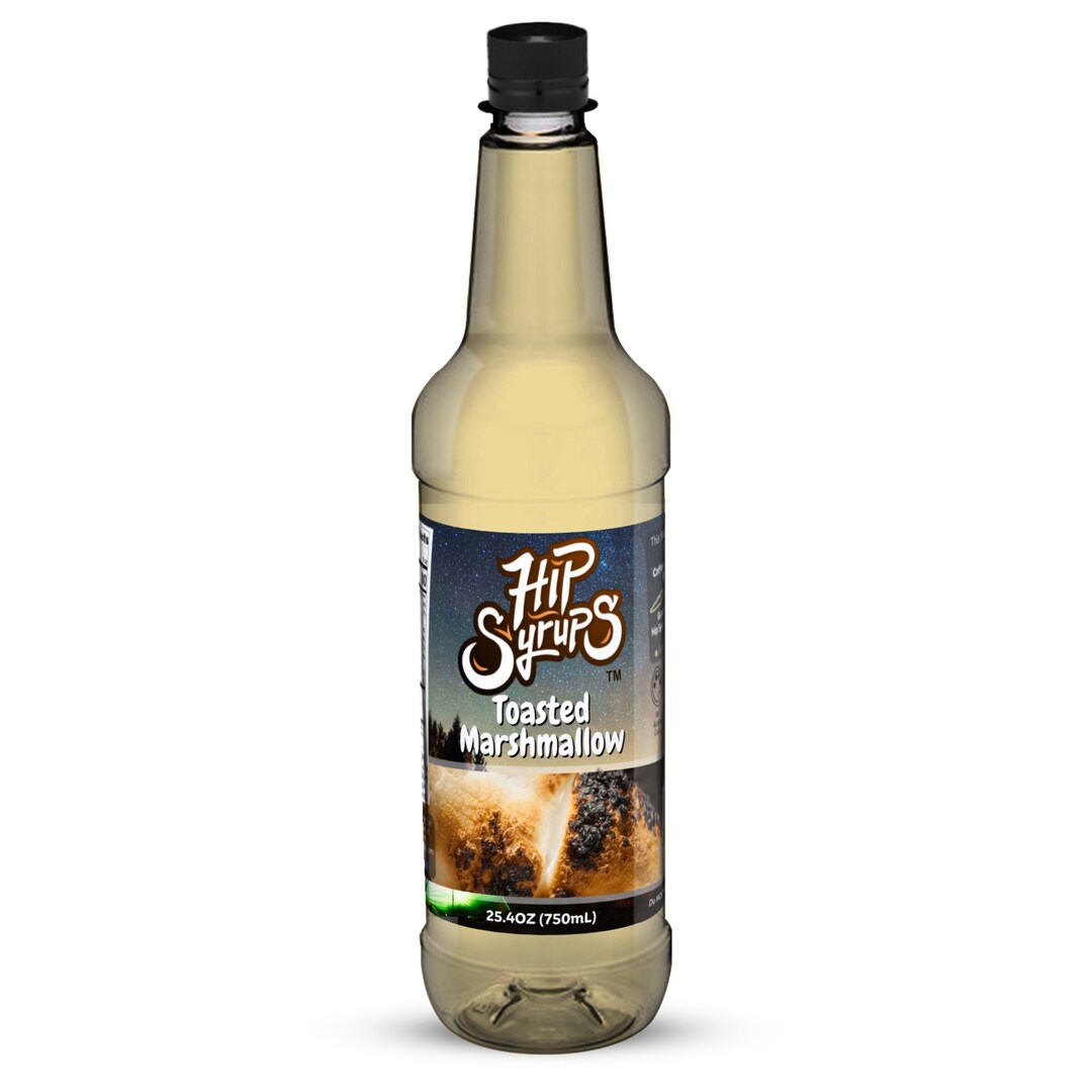 Hip Syrups Toasted Marshmallow Simple Syrup Designed for Coffee, Hot