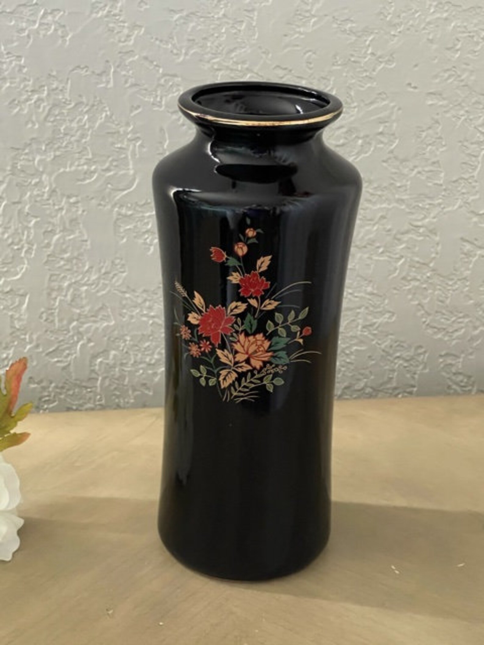 etsy black vase