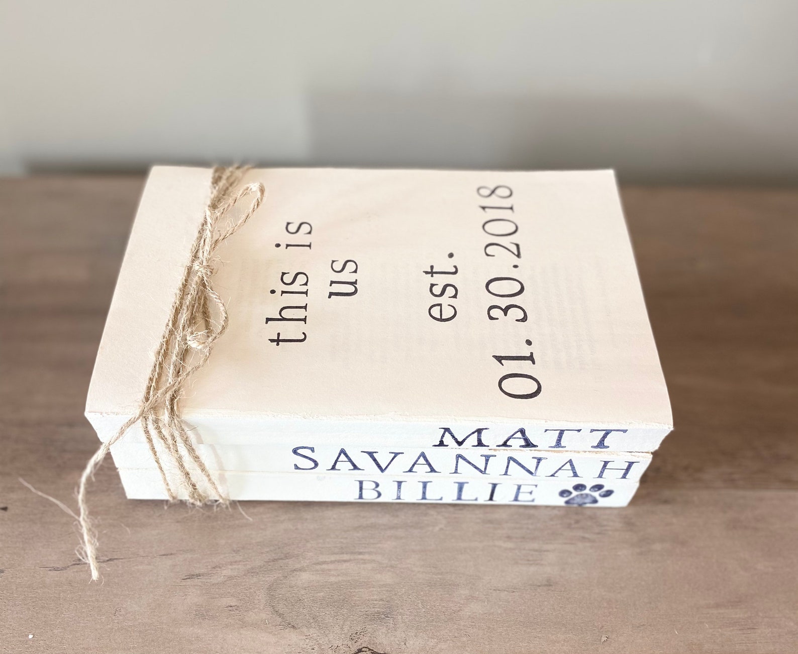 This is Us Custom Book Stack Bundle Decorative accents Etsy