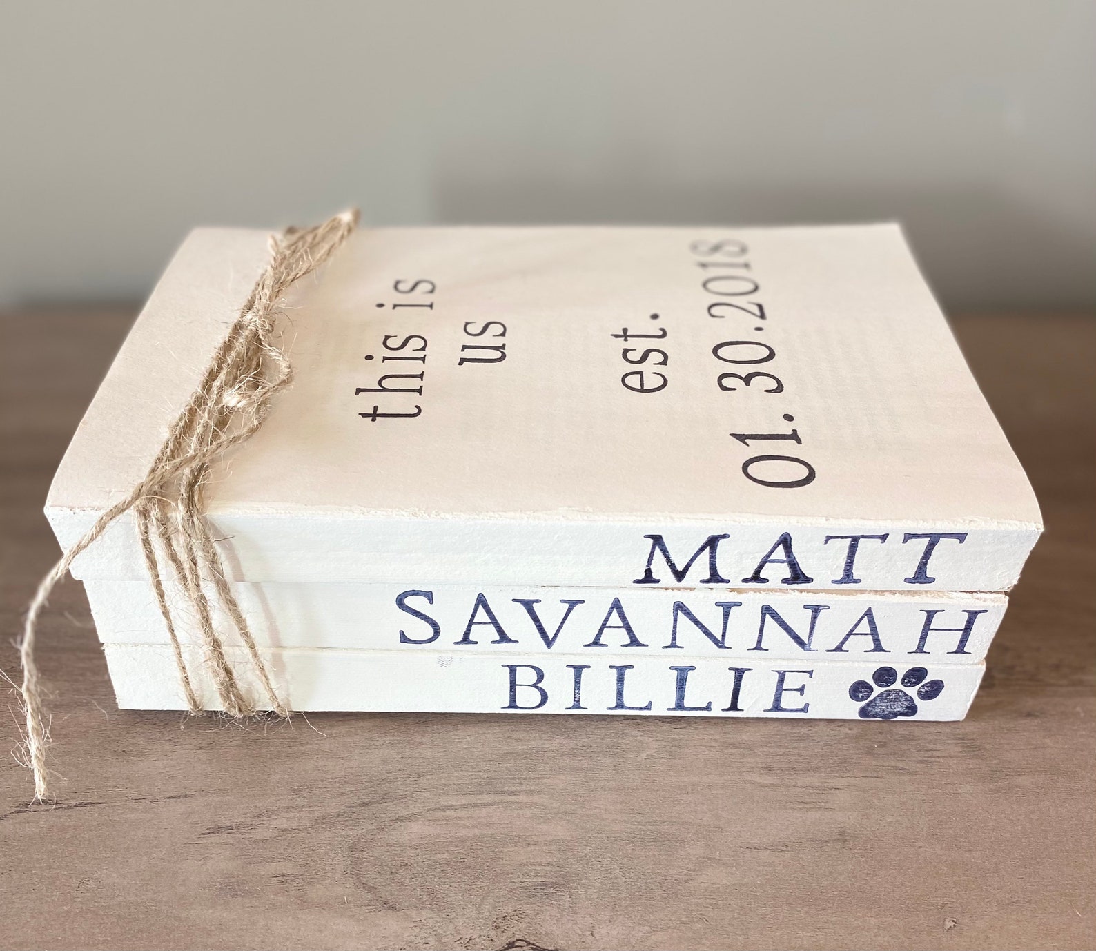 This is Us Custom Book Stack Bundle Decorative accents Etsy