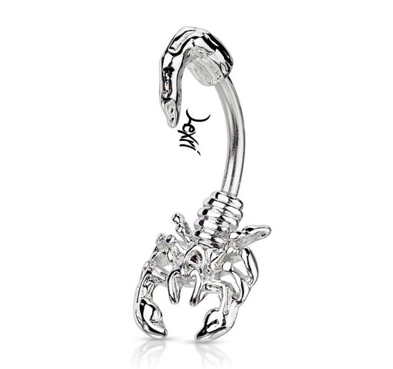 316L Surgical Steel 3 Descending Gem Dangle Belly Ring 316L Surgical Steel 3 Descending Gem Dangle Belly Ring