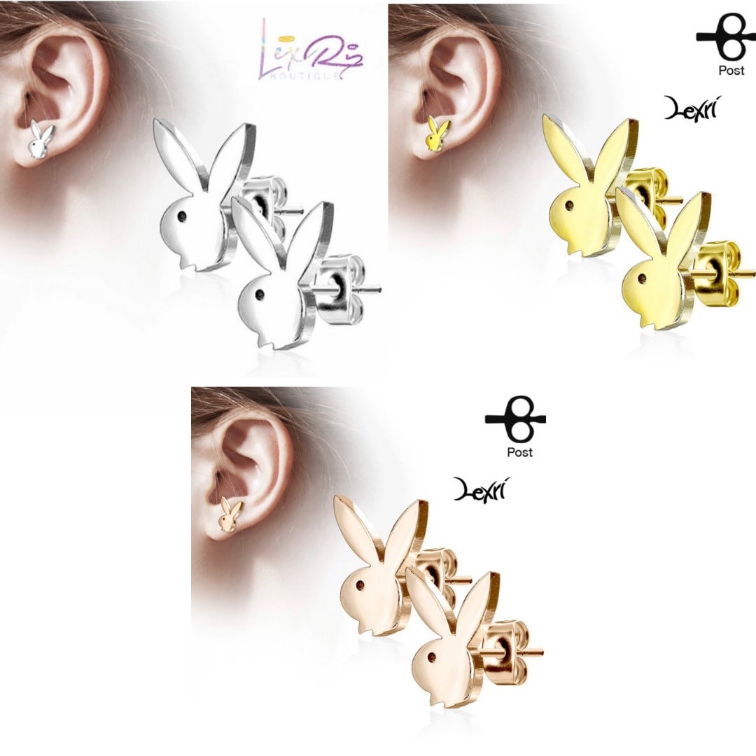 Playboy bunny shop earrings gold