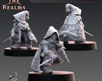 Halfling Thief Miniature | Across the Realms