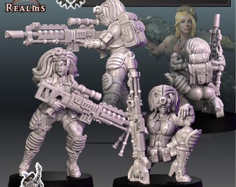 Sniper Babe Miniatures | Across the Realms