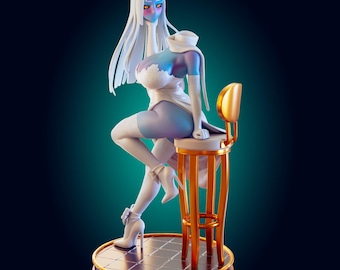 Reaper Girl Model Kit | 3D Resin Printed Figurine | Officer Rhu