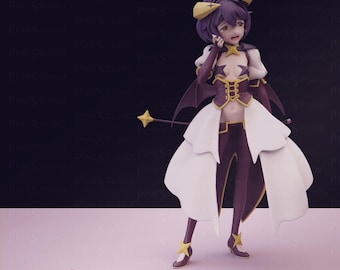 Magical Girl Model Kit | 3D Resin Printed Figurine | Pink Studio