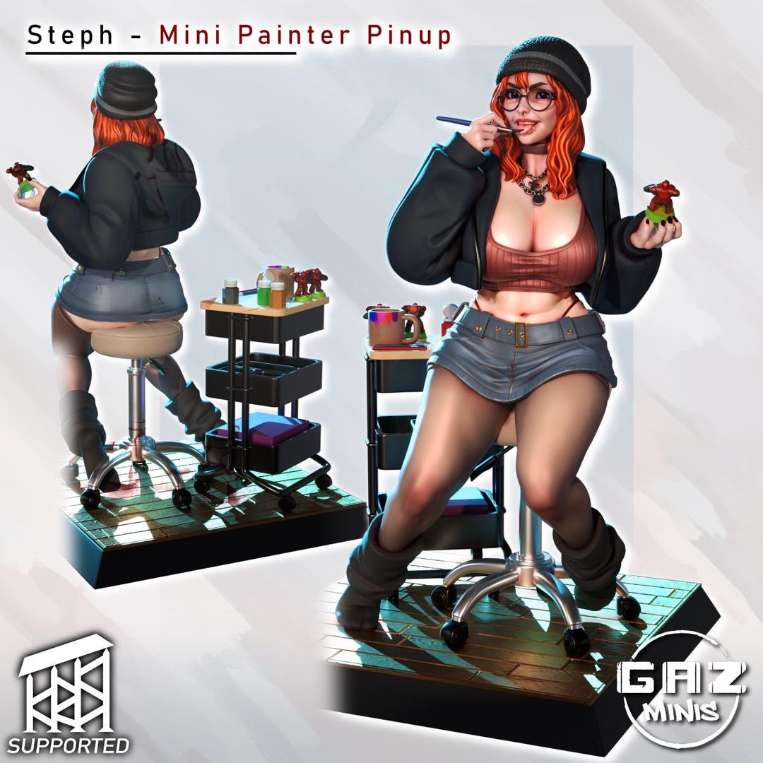 Steph Mini Painter | Gaz Minis - Etsy
