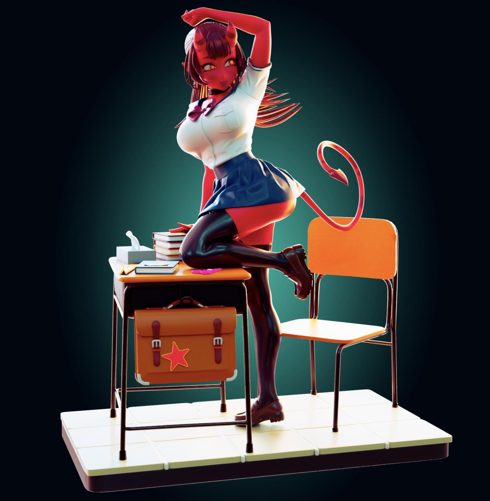 Succubus Model Kit | 3D Resin Print Figurine |  Officer Rhu