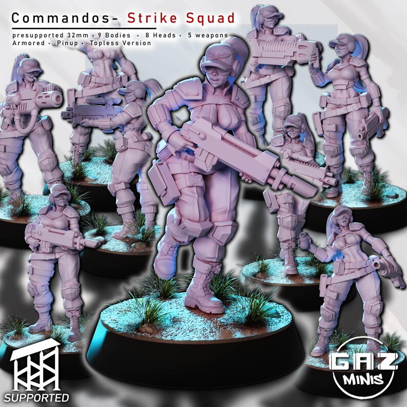 Commandos - Strike Squad | Gaz Minis - Etsy