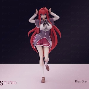 Rias Gremory Inspired - High School DxD Model Kit | 3D Resin Print Figurine