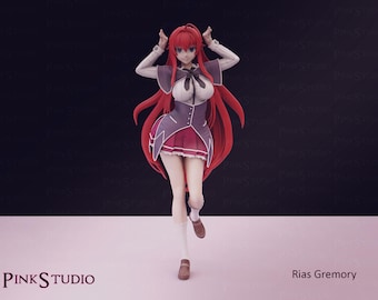 Devil Girl Model Kit | 3D Resin Printed Figurine | Pink Studio