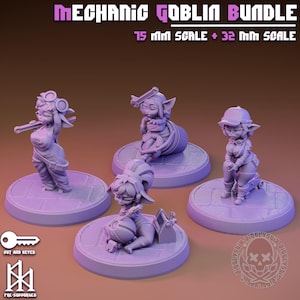 Goblin Mechanics Pin Up Miniature Bundle | Jigglystix