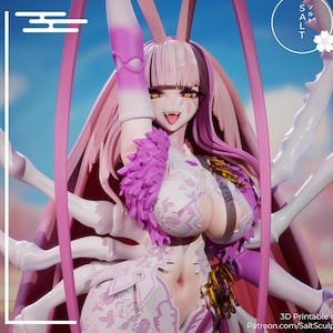 Kit de modelo de Bug Girl / Figura impresa en resina 3D / Escultura de sal