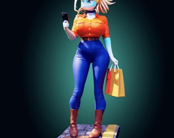Gewöhnliche Frau Modell Bausatz | 3D Harz Gedruckte Figur | Offizier Rhu