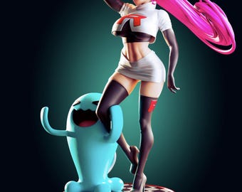 Kit de modelo de Monster Trainer / Figura impresa en resina 3D / Oficial Rhu