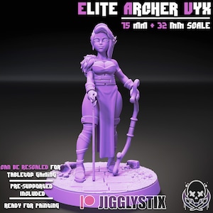 Elite Archer Vyx Pin Up Miniature  | Jigglystix