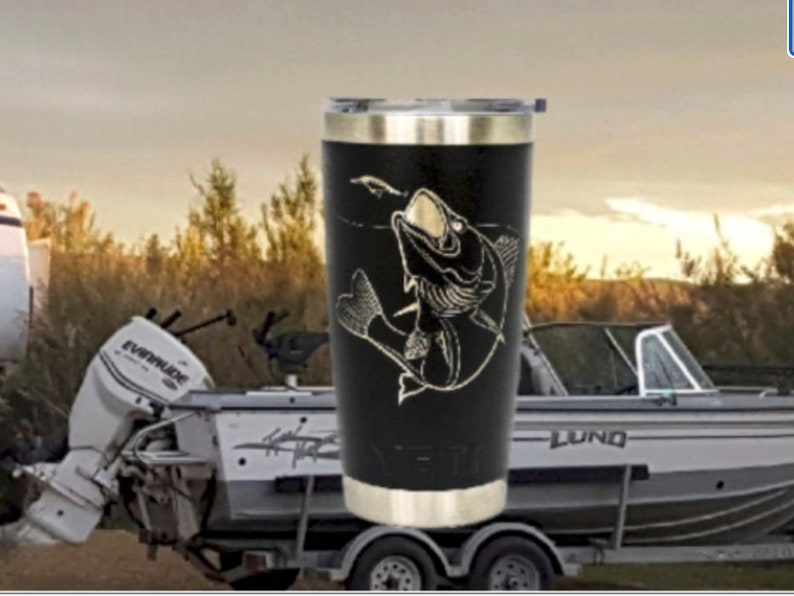 Walleye Fishing Yeti Personalized Yeti Tumbler Fishing Yeti Etsy