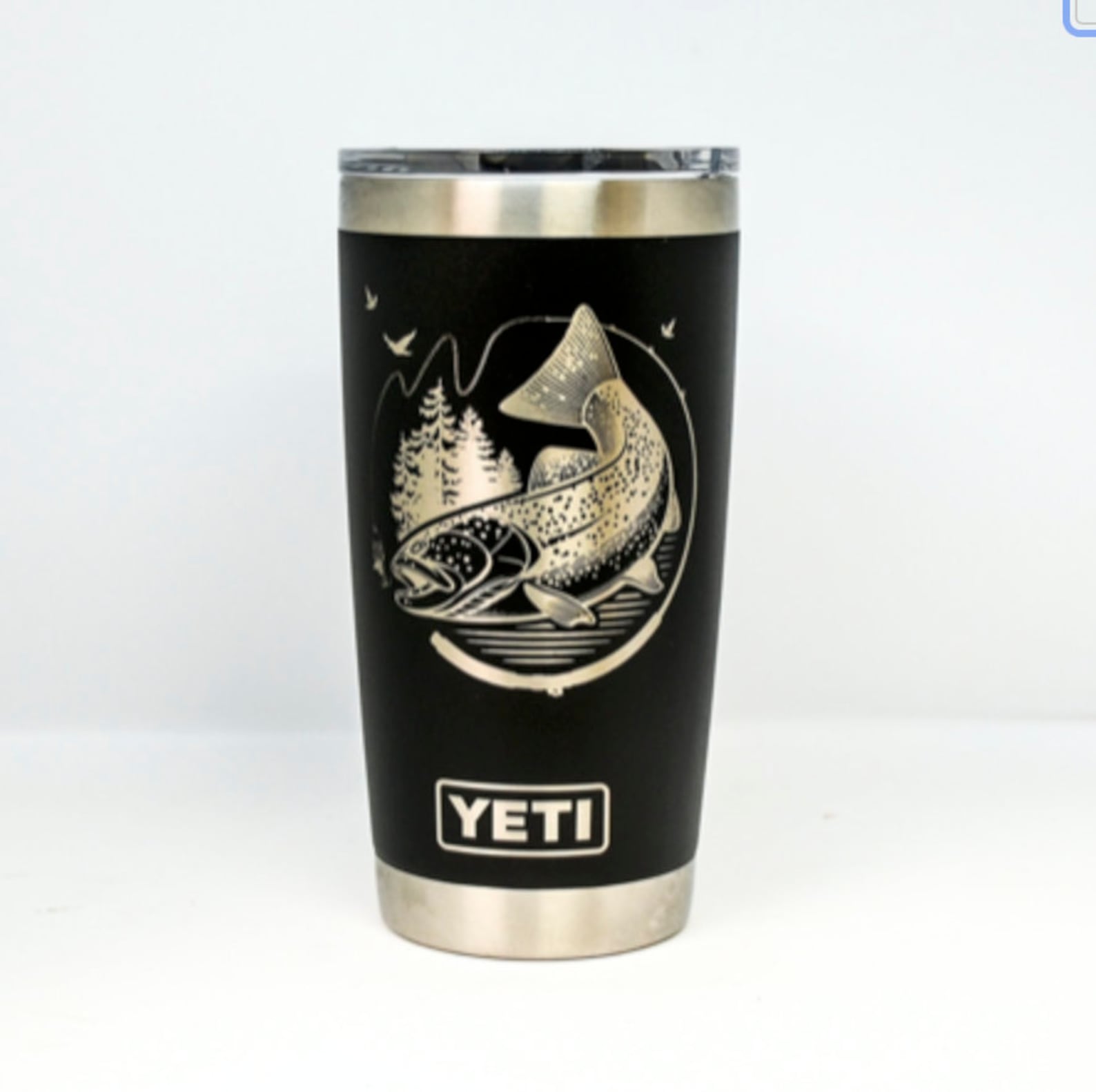 Laser Engraved Yeti Trout Fishing Yeti Custom Yeti Yeti Etsy