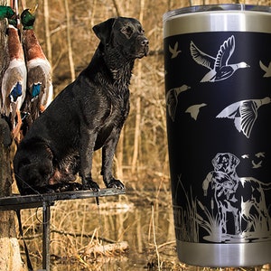 Duck Hunting Wrap with Labrador Retriever Yeti, Duck Hunting Wrap with Labrador Retriever WYLD Gear